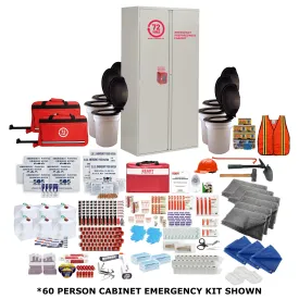 72HRS Cabinet Emergency Kit - 80 Person