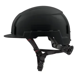 Black Front Brim Safety Helmet (USA) - Type 2, Class E