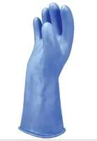 Chicago Protective Apparel LRIG-00-14-7-BL Class 00 14" Insulated Rubber Gloves, Blue, Size 7, 1 Pair