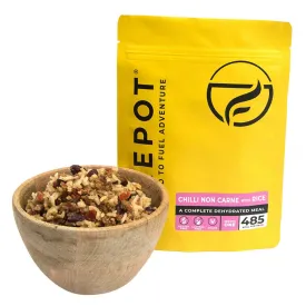 Firepot Dehydrated Meal Chilli Non Carne & Rice - Vegan 485kcal / 730kcal