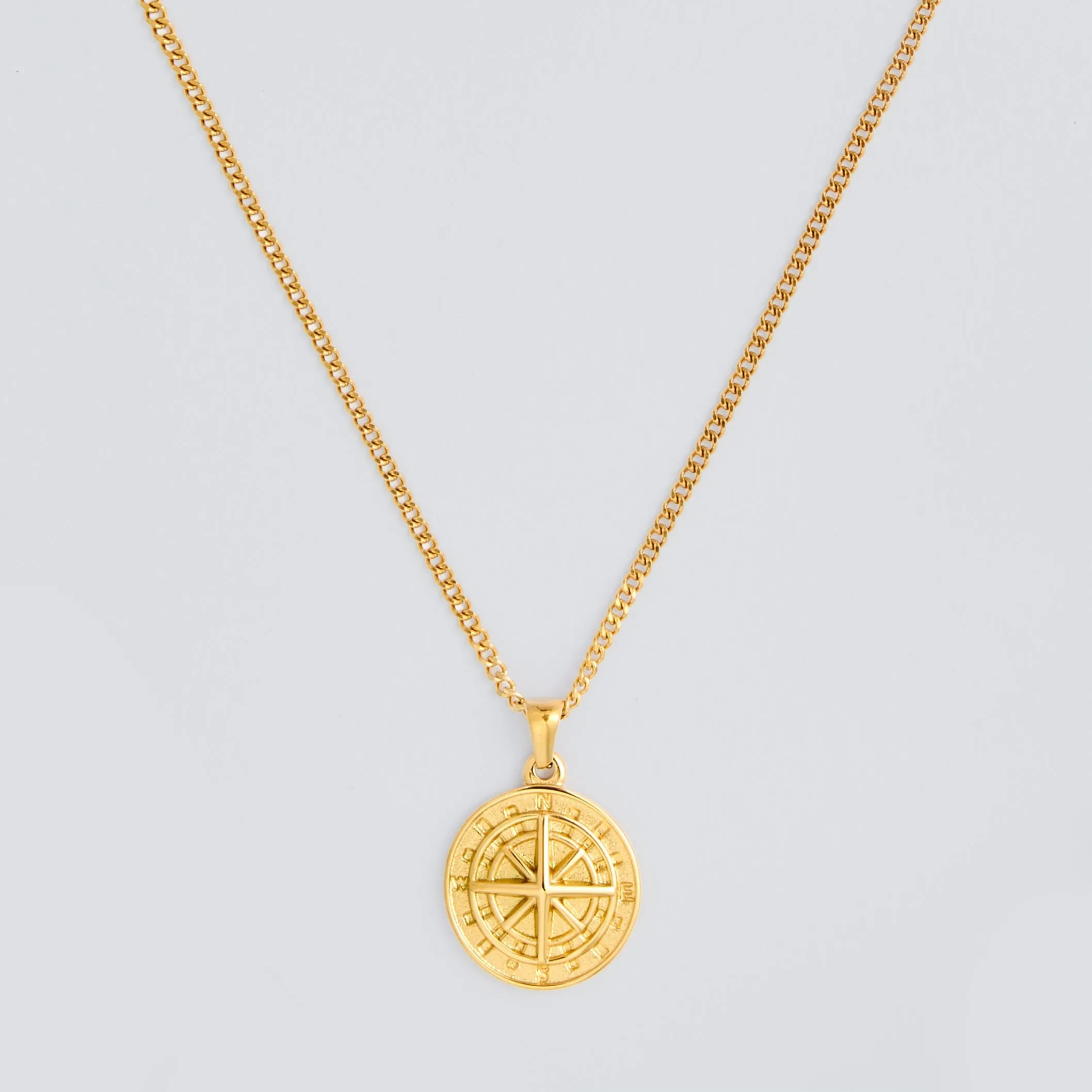 Gold Compass Pendant