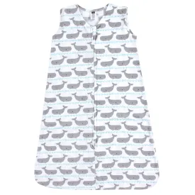 Hudson Baby Cotton Sleeveless Wearable Sleeping Bag, Sack, Blanket, Whales