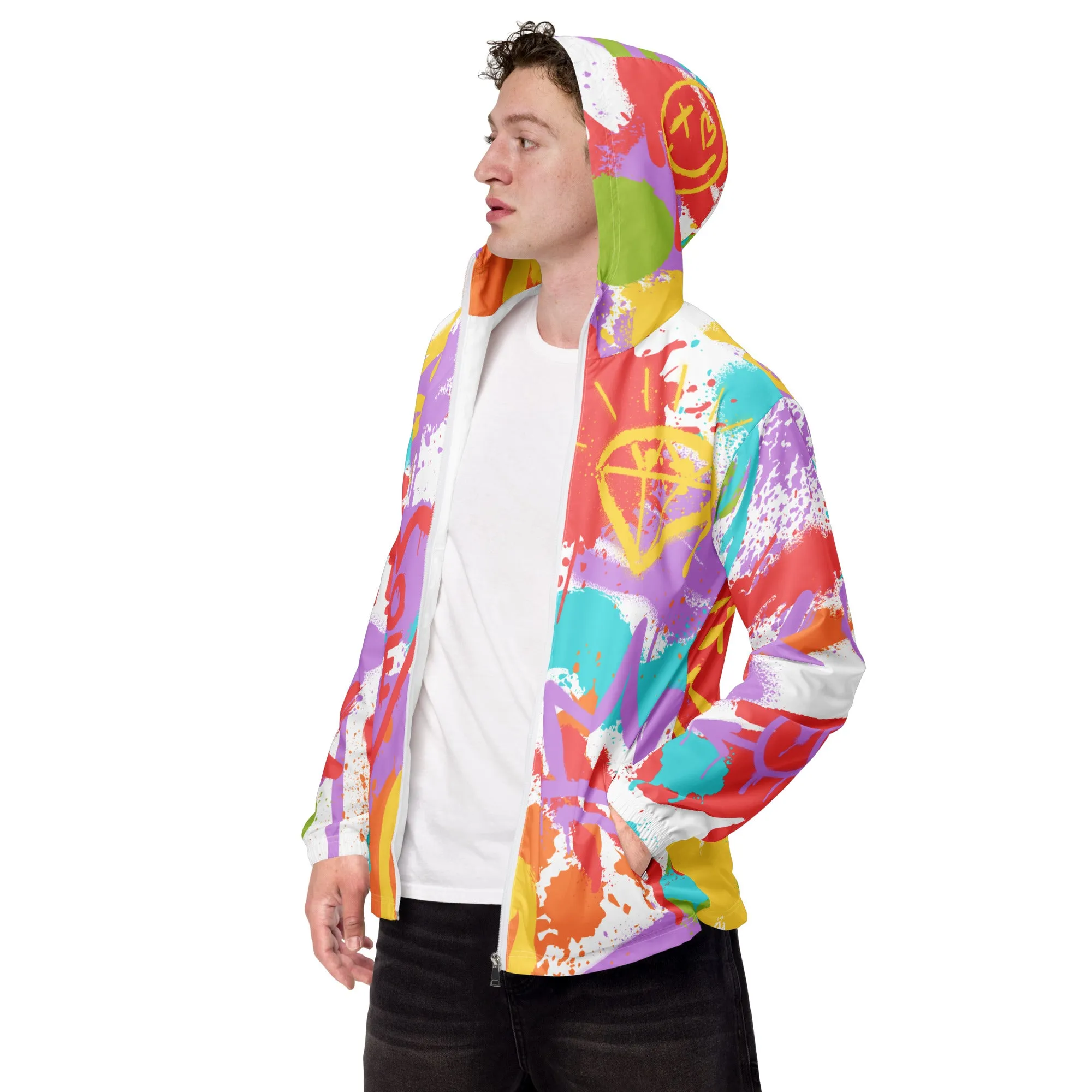 LGBT Gay Pride Rainbow Graffiti Jacket