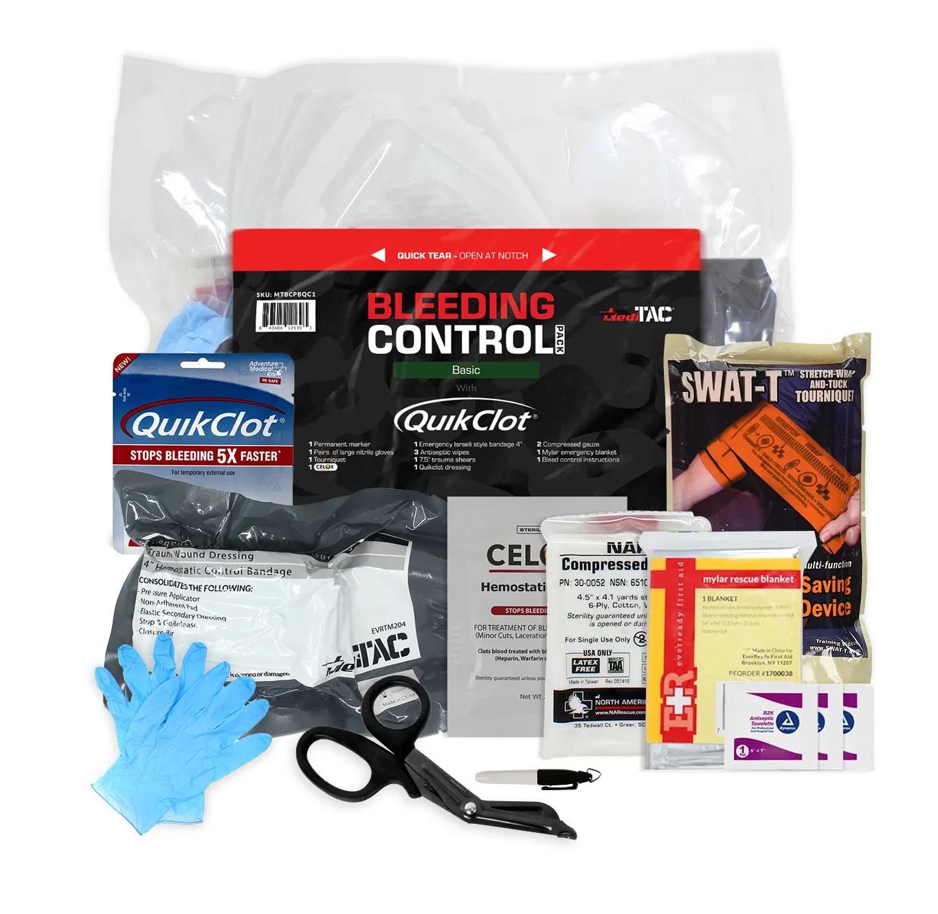 MediTac Bleeding Control Pack Basic with Celox