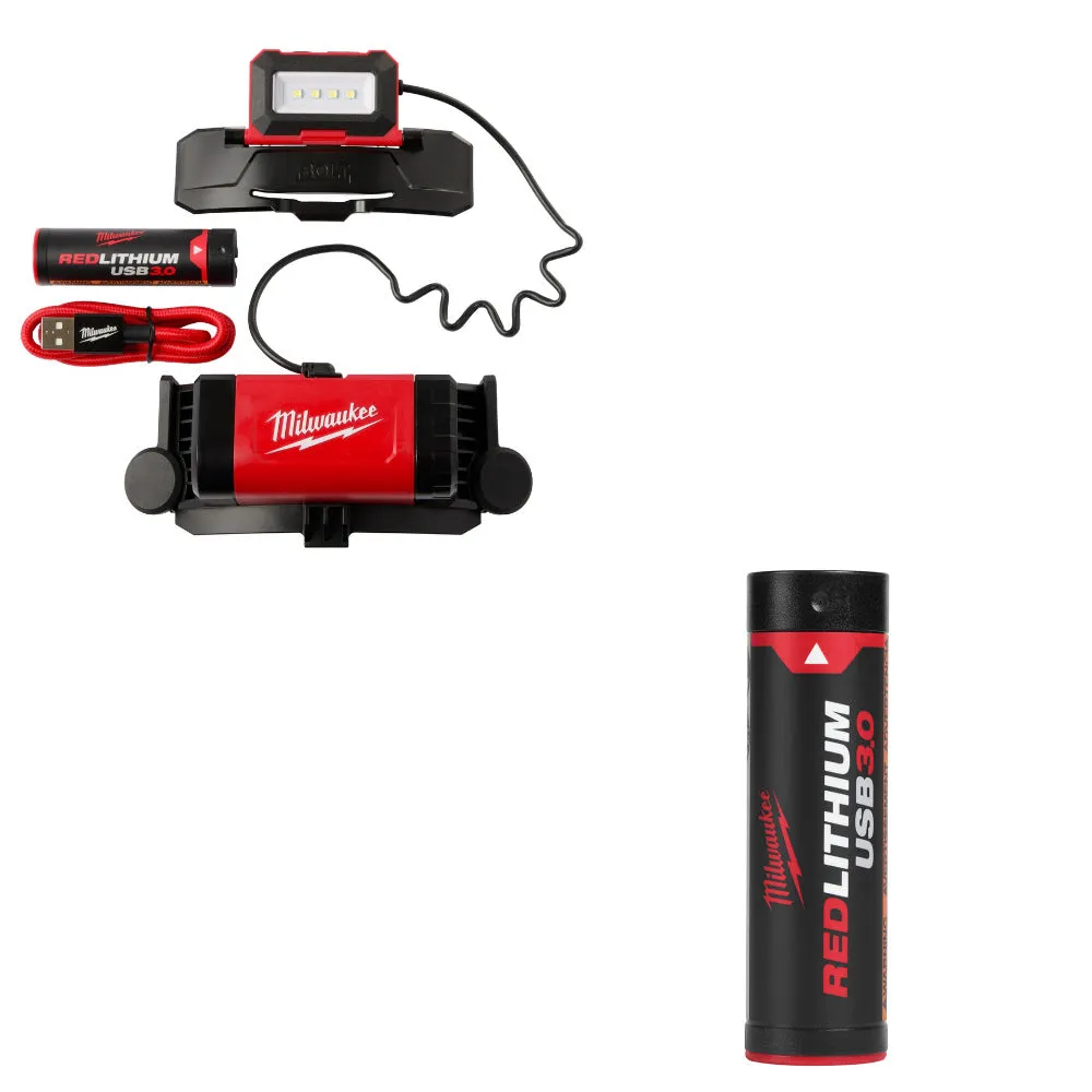 Milwaukee 2118-21 USB Rechargeable Headlamp 600L W/ FREE 48-11-2131 3Ah Battery