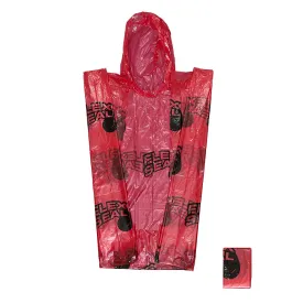 Red Flex Seal Rain Poncho