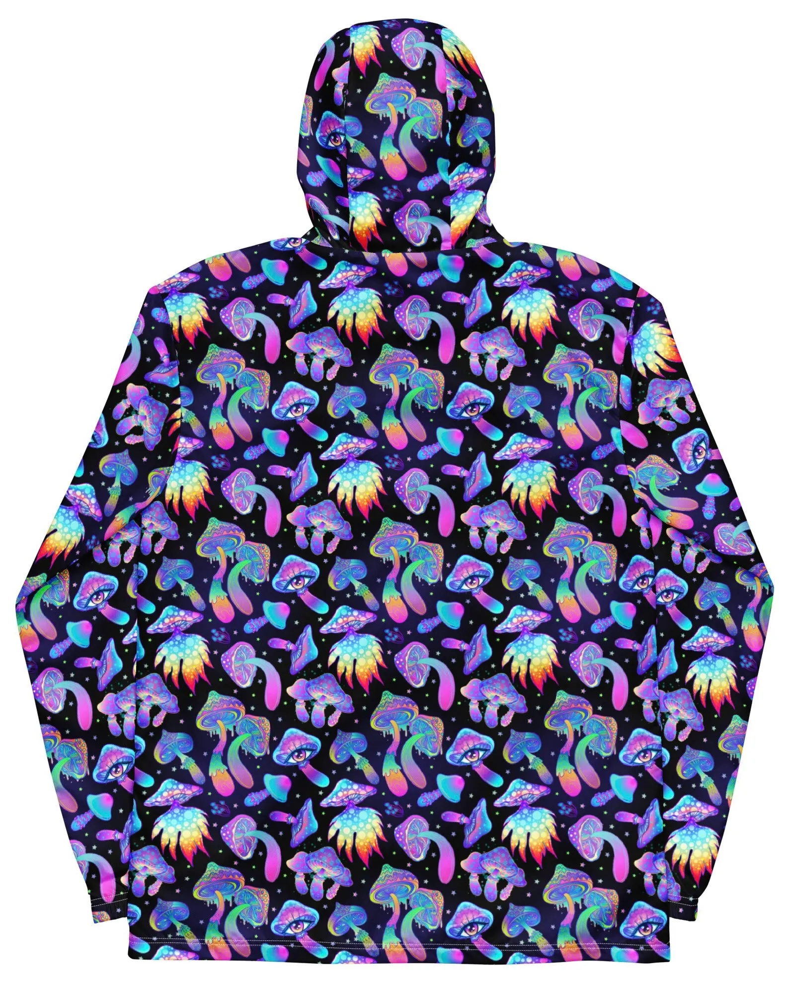 Shroomin Black Windbreaker