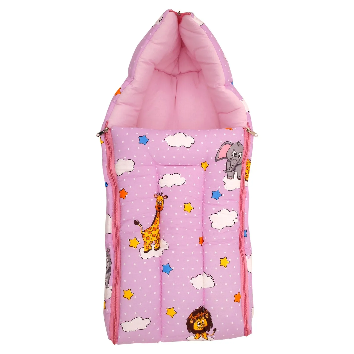 Sleeping Bag Flying Animals Pink