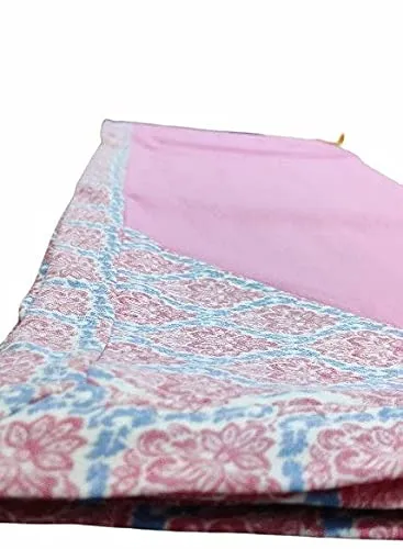 Toro Blu 100% Cotton Single Layered 2 Pc Single Top Sheet/Chaddar/Blanket/Dohar (Pink)