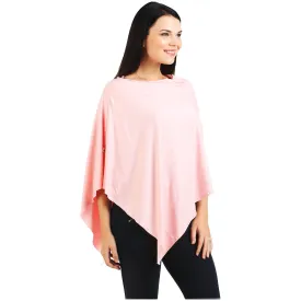 UberMums Blush Pink Nursing Poncho - Modal Spandex